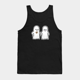 Funny Halloween scorch mark flatiron ghost ironing Tank Top